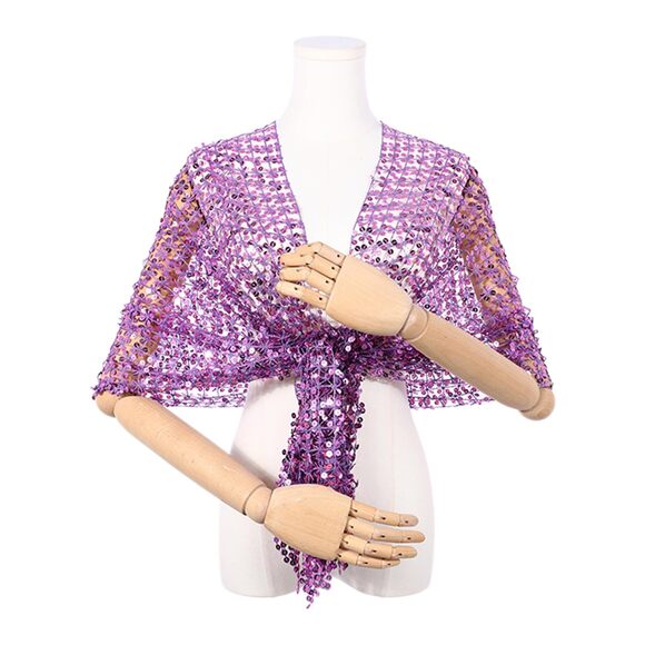 Women Sequin Shawls And Wraps For Evening Dresses, Fringed Sparkly 9476 Women Sequin Shawls And Wraps For Evening Dresses, Fringed Sparkly 9476